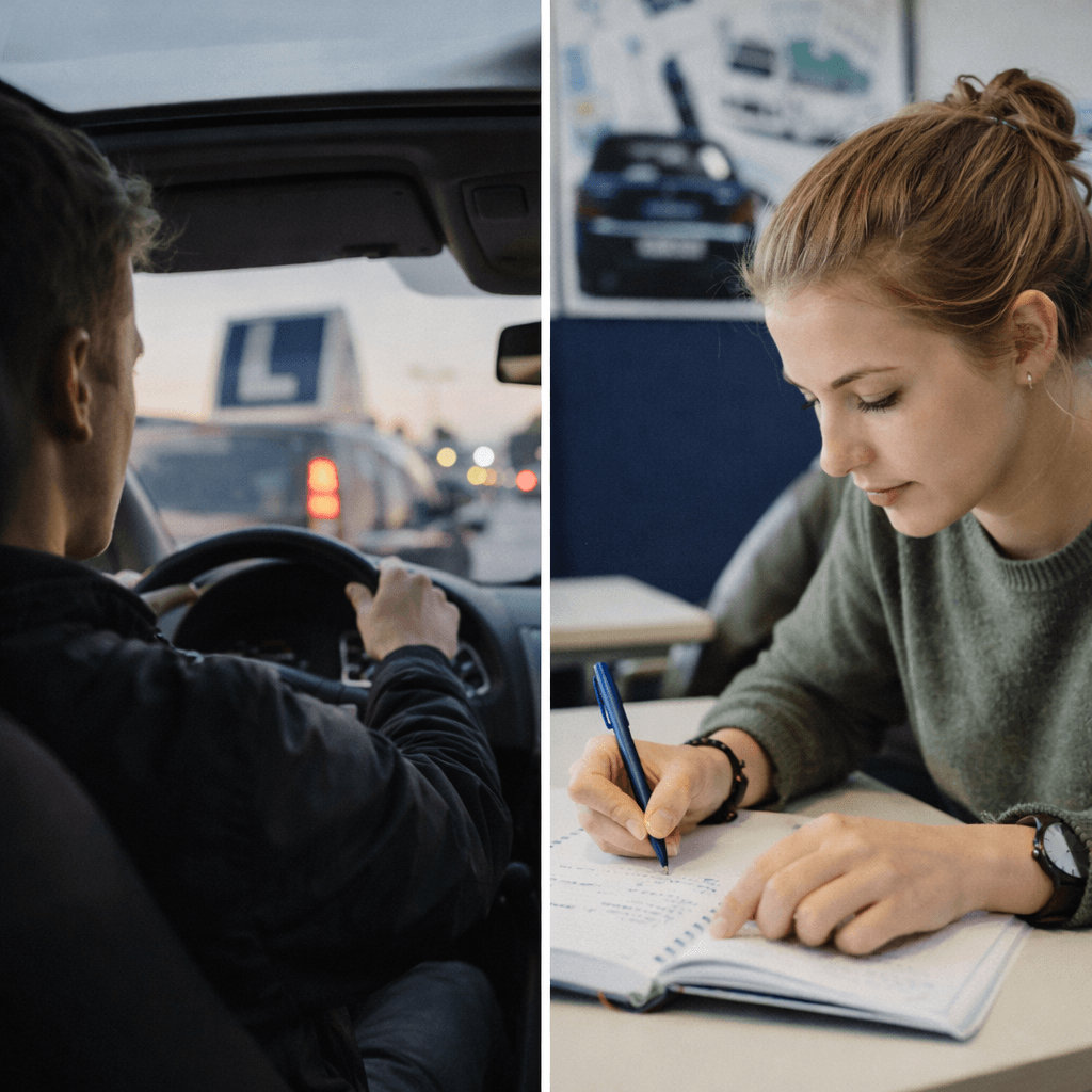 Forskjellen på trafikkskole og privat øvelseskjøring (og hvorfor du trenger begge)